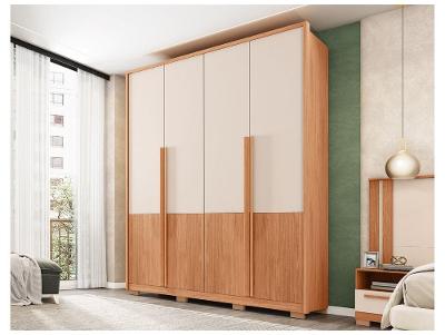 Guarda-roupa Solteiro 3 Gavetas 4 Portas Caemmun Francis