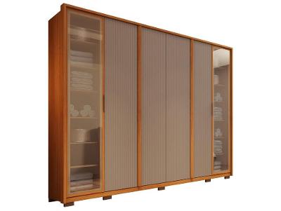 Guarda-roupa Casal 6 Gavetas 6 Portas Caemmun Coari