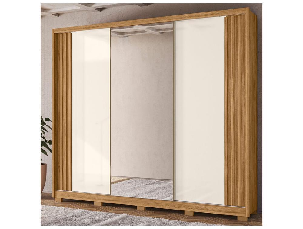 Guarda-roupa Casal com Espelho 6 Gavetas 3 Portas Moval Móveis Inspiração Arizona - 1