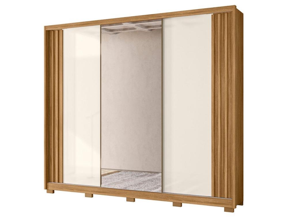 Guarda-roupa Casal com Espelho 6 Gavetas 3 Portas Moval Móveis Inspiração Arizona - 6