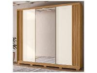 Guarda-roupa Casal com Espelho 6 Gavetas 3 Portas Moval Móveis Inspiração Arizona - 1