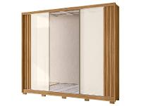 Guarda-roupa Casal com Espelho 6 Gavetas 3 Portas Moval Móveis Inspiração Arizona - 6