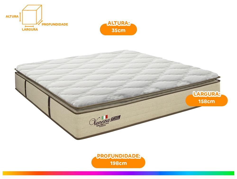 Colchão Queen Gazin de Molas Ensacadas 35x158x198cm Veneza - 5
