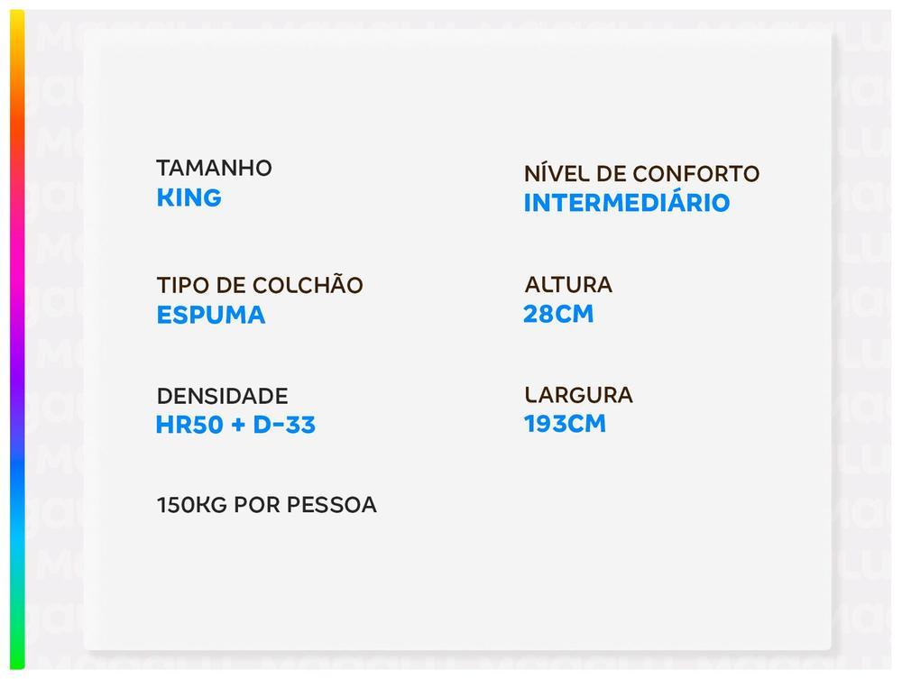 Colchão King Gazin de Espuma D33 28x193x203cm High Comfort - 3