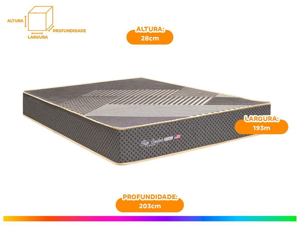 Colchão King Gazin de Espuma D33 28x193x203cm High Comfort - 5