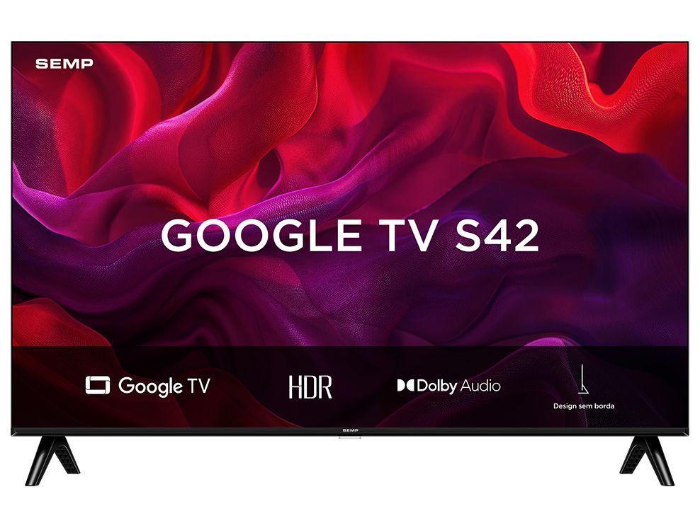 Smart TV 32" SEMP HD LED 32S42 Google TV 2 HDMI - 4
