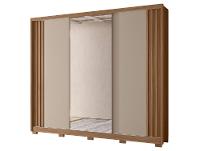 Guarda-roupa Casal com Espelho 6 Gavetas 3 Portas Moval Móveis Inspiração Arizona - 6