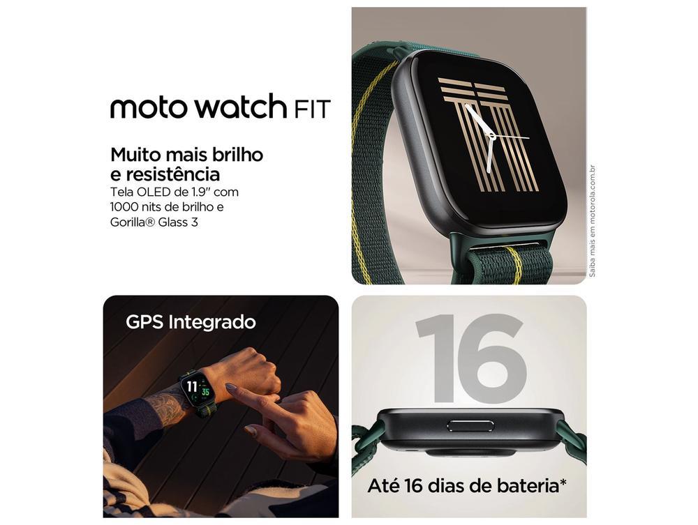Smartwatch Motorola Moto Watch Fit 1,9" Verde Bluetooth - 3