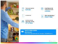 Geladeira/Refrigerador Consul Smart Frost Free Inox Duplex 377L CRM44MKANA - 2