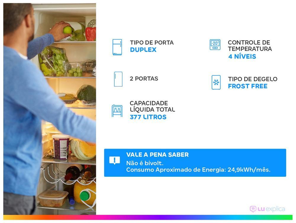 Geladeira/Refrigerador Consul Smart Frost Free Duplex Branca 377L CRM44MBBNA - 2