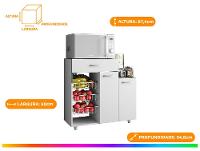 Armário com Fruteira 1 Gaveta 2 Portas Aramóveis Lia - 2