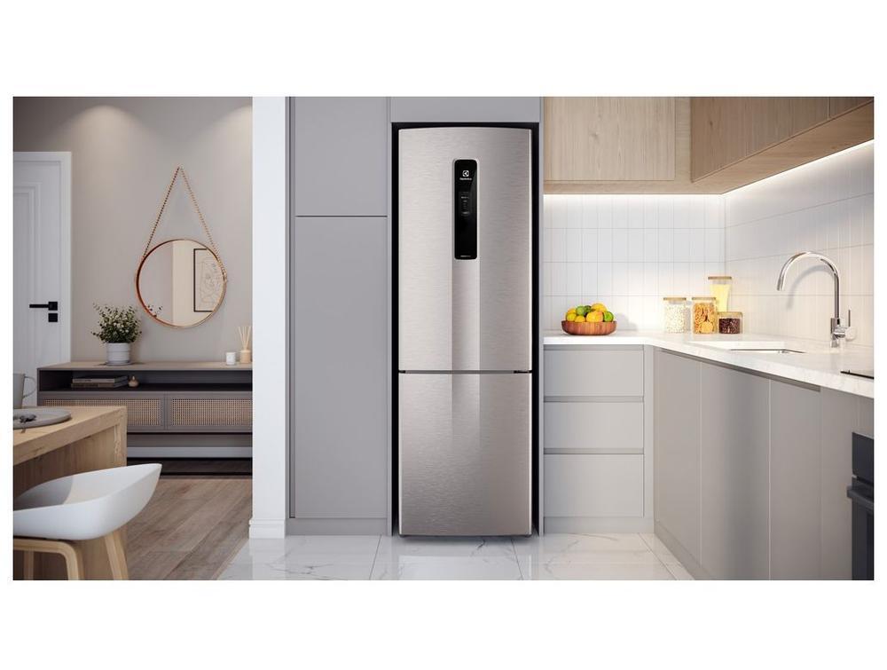 Geladeira/Refrigerador Electrolux Frost Free Inverse Inox Look 400L Efficient IB6S Bivolt - 3