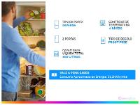 Geladeira/Refrigerador Electrolux Frost Free Inverse Inox Look 400L Efficient IB6S Bivolt - 2