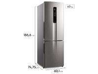 Geladeira/Refrigerador Electrolux Frost Free Inverse Inox Look 400L Efficient IB6S Bivolt - 6