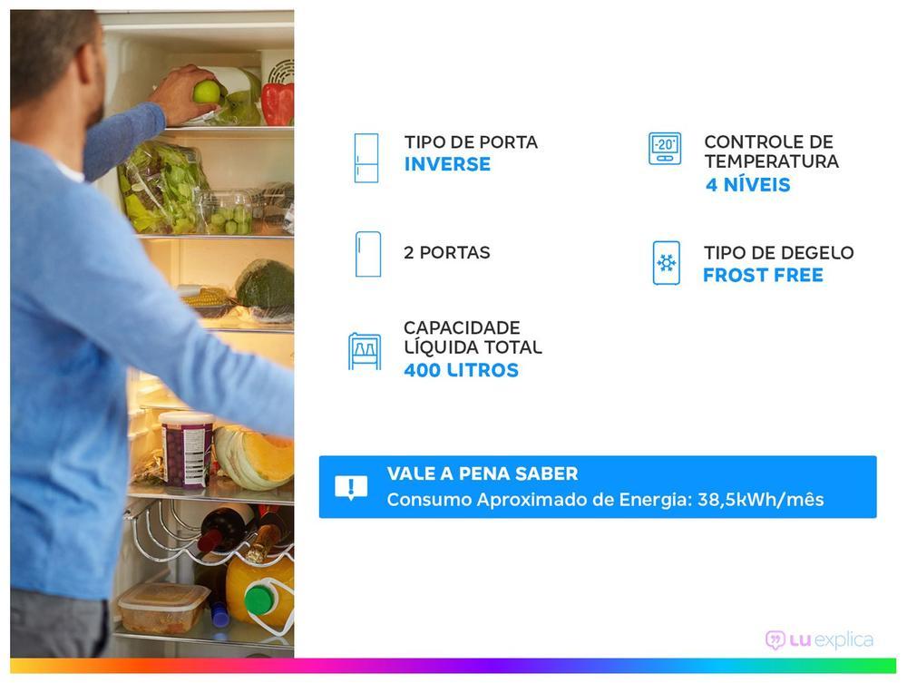 Geladeira/Refrigerador Electrolux Frost Free Inverse Branco 400L Efficient IB6 Bivolt - 2