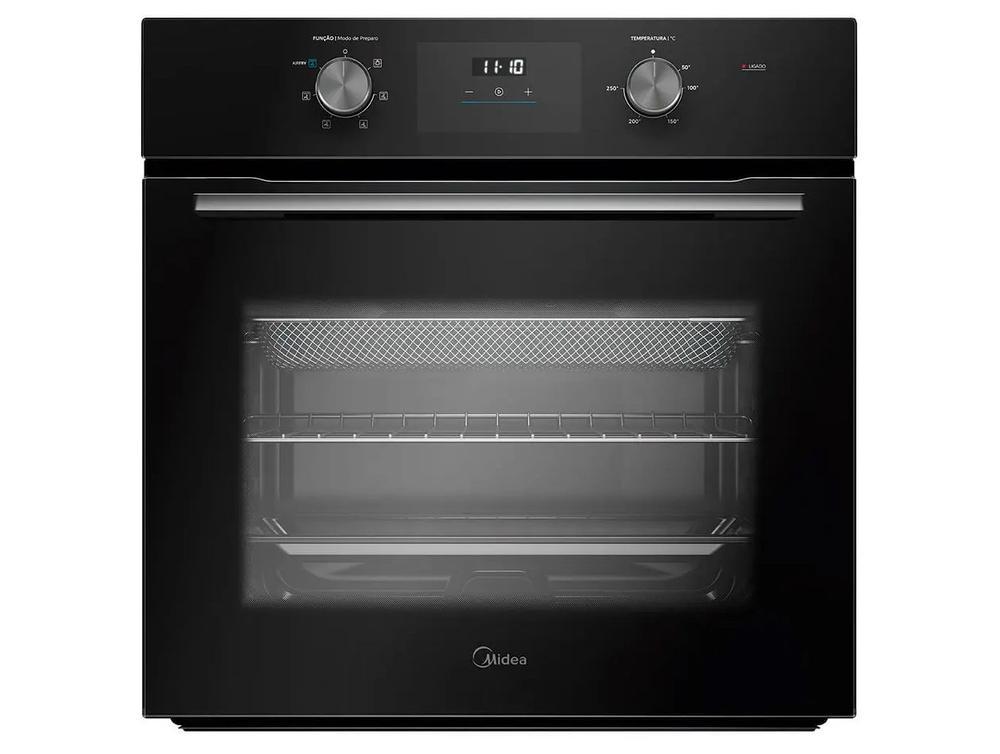 Forno Elétrico de Embutir Midea Multifuncional Grill 68L Preto Digital com Airfryer TSD62 - 1