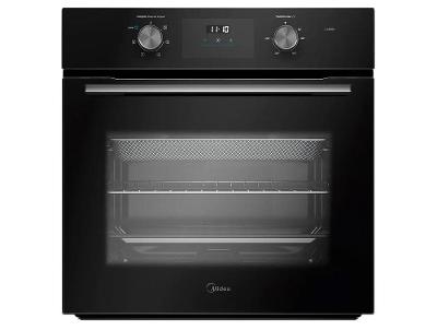 Forno Elétrico de Embutir Midea Multifuncional Grill 68L Preto Digital com Airfryer TSD62