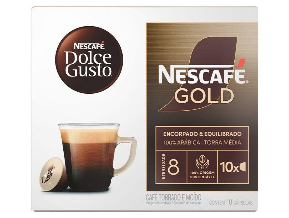Cápsula de Café Clássico Nestlé Espresso Árabica Nescafé Gold Gusto 10 Cápsulas - 1
