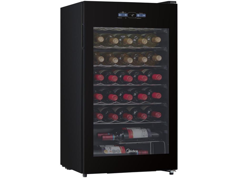 Adega Midea 34 Garrafas Preto com LED MDRW150FGGGL3 - 6