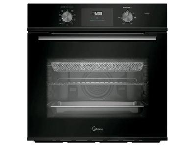 Forno Elétrico de Embutir Midea Multifuncional Grill 80L Preto Digital com Airfryer TSD80P2