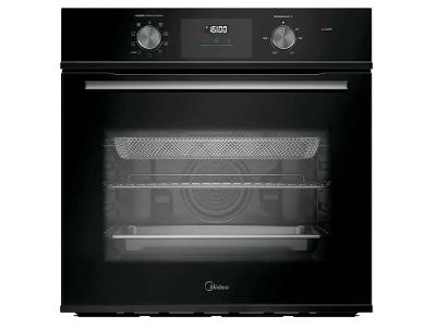 Forno Elétrico de Embutir Midea Multifuncional Grill 80L Preto Digital com Airfryer TSD80P2