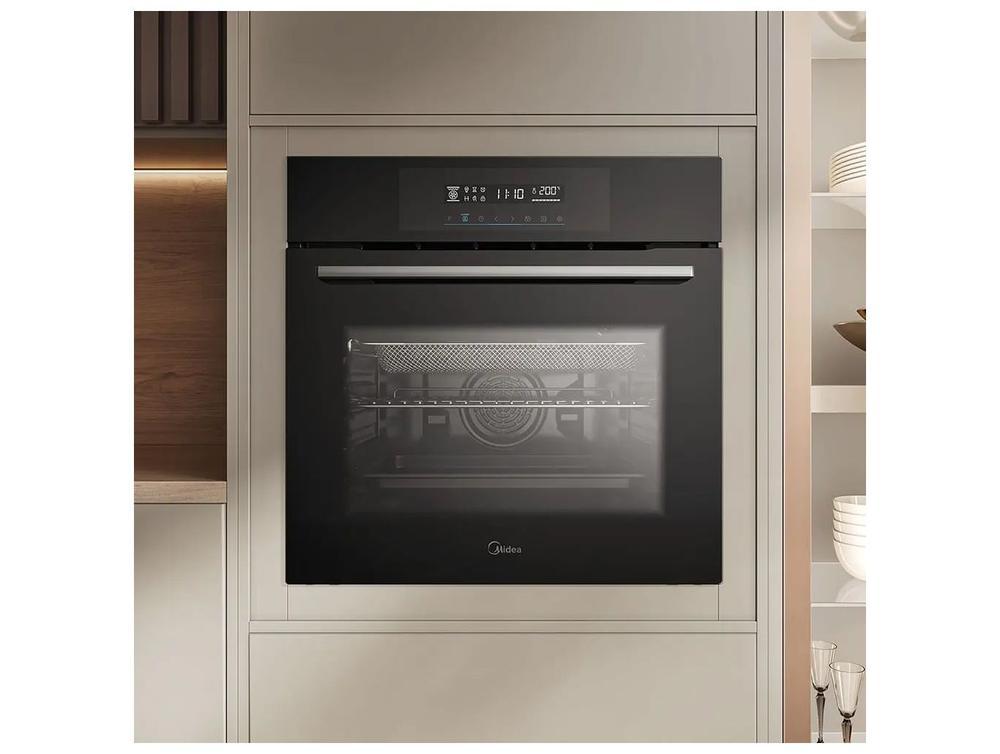 Forno Elétrico de Embutir Midea Multifuncional Grill 80L Preto Touch com Airfryer TST80P2 - 2