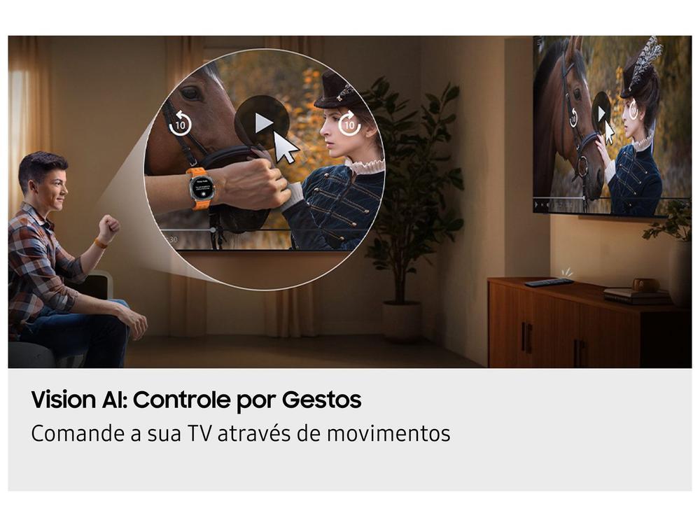 Smart TV 75" Samsung Ultra 4K Neo QLED Ultra QN70F QN75QN70FAGXZD 120Hz Tizen NQ4 AI Gen2 Bixby Alexa 4 HDMI - 4