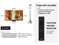 Smart TV 75" Samsung Ultra 4K Neo QLED Ultra QN70F QN75QN70FAGXZD 120Hz Tizen NQ4 AI Gen2 Bixby Alexa 4 HDMI - 7