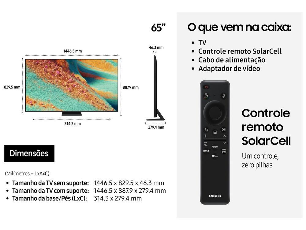 Smart TV 65" Samsung Ultra 4K Neo QLED Ultra QN85F QN65QN85FAGXZD 120Hz Tizen NQ4 AI Gen2 Bixby Alexa 4 HDMI - 7