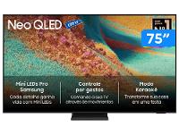 Smart TV 75" Samsung Ultra 4K Neo QLED Ultra QN85F QN75QN85FAGXZD 120Hz Tizen NQ4 AI Gen2 Bixby Alexa 4 HDMI - 1