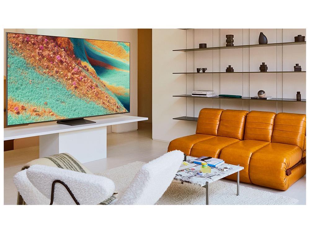 Smart TV 55" Samsung Ultra 4K Neo QLED Ultra QN85F QN55QN85FAGXZD 120Hz Tizen NQ4 AI Gen2 Bixby Alexa 4 HDMI - 8