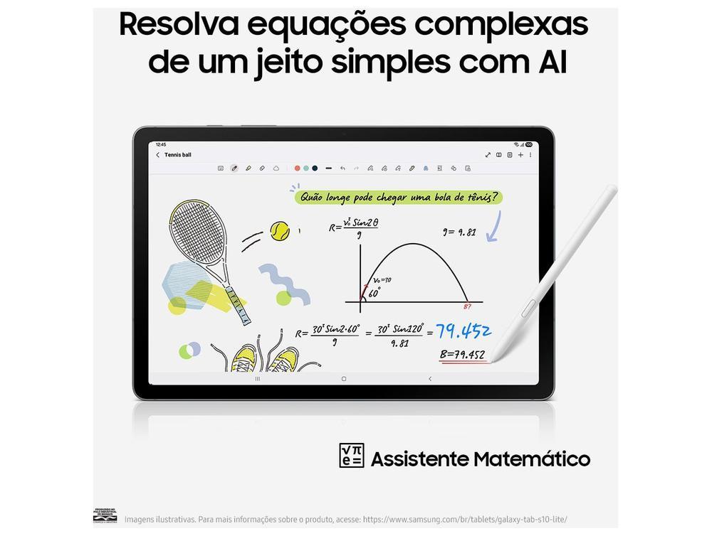 Tablet Samsung Galaxy Tab S10 Lite com Caneta e Capa 6GB RAM 128GB 10.9" Android Exynos 1380 Wi-Fi - 5