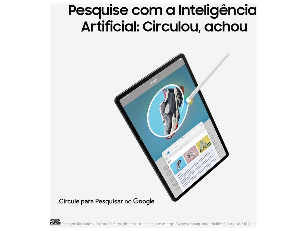 Tablet Samsung Galaxy Tab S10 Lite com Caneta e Capa 6GB RAM 128GB 10.9" Android Exynos 1380 Wi-Fi - 8