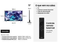 Smart TV 75" Samsung Ultra 8K Neo QLED Ultra QN900F QN75QN900FGXZD 120Hz Tizen NQ8 AI Gen2 Bixby Alexa 4 HDMI - 7