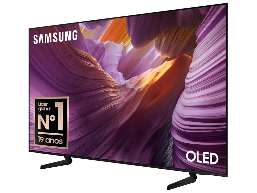 Smart TV 55" Samsung 4K OLED S85F QN55S85FAGXZD 120Hz Tizen NQ4 AI Gen2 Bixby Alexa 4 HDMI - 9