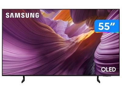 Smart TV 55" Samsung 4K OLED S85F QN55S85FAGXZD 120Hz Tizen NQ4 AI Gen2 Bixby Alexa 4 HDMI