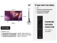 Smart TV 55" Samsung 4K OLED S85F QN55S85FAGXZD 120Hz Tizen NQ4 AI Gen2 Bixby Alexa 4 HDMI - 7