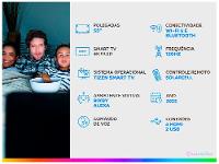 Smart TV 55" Samsung 4K OLED S85F QN55S85FAGXZD 120Hz Tizen NQ4 AI Gen2 Bixby Alexa 4 HDMI - 2