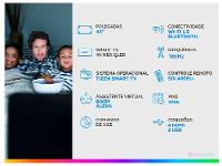 Smart TV 43" Samsung Ultra 4K Neo QLED Ultra QN90F QN43QN90FAGXZD 165Hz Tizen NQ4 AI Gen3 Bixby Alexa 4 HDMI - 2