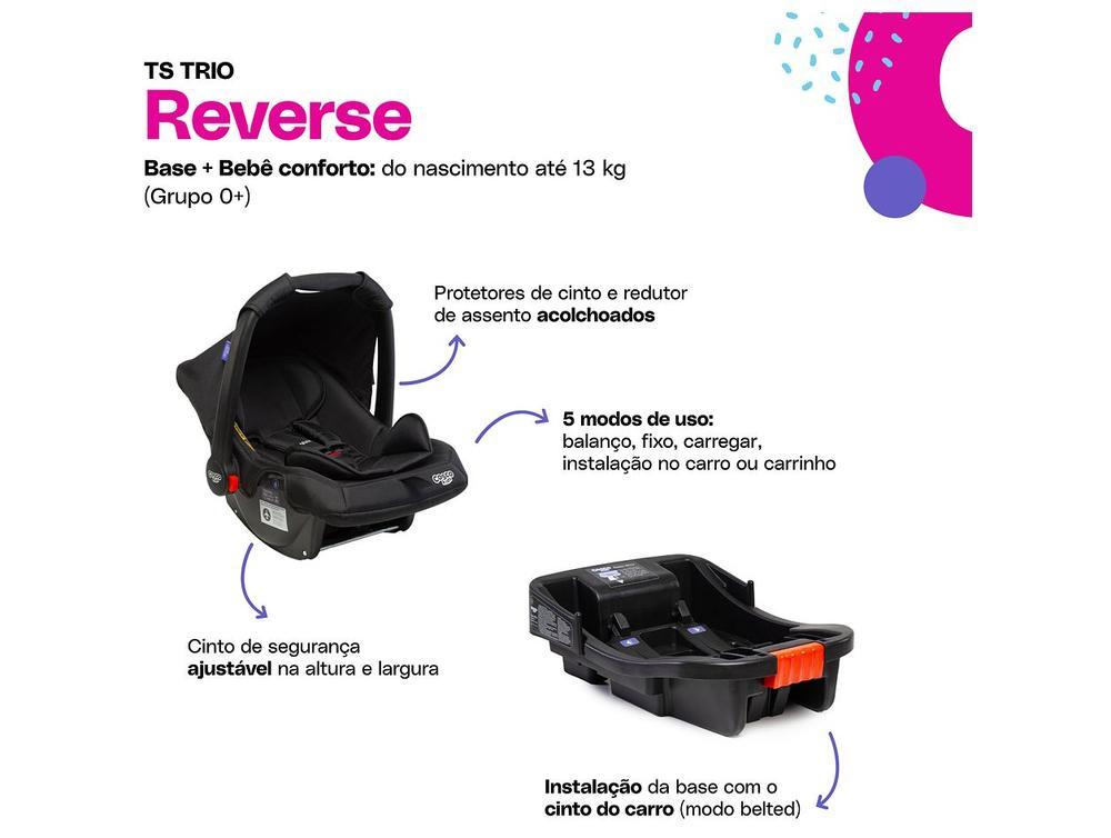 Carrinho de Bebê com Bebê Conforto Cosco Kids Reverse Trio até 15kg - 5