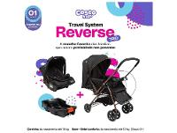 Carrinho de Bebê com Bebê Conforto Cosco Kids Reverse Trio até 15kg - 2