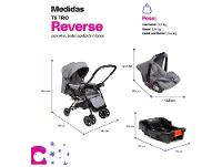 Carrinho de Bebê com Bebê Conforto Cosco Kids Reverse Trio até 15kg - 6