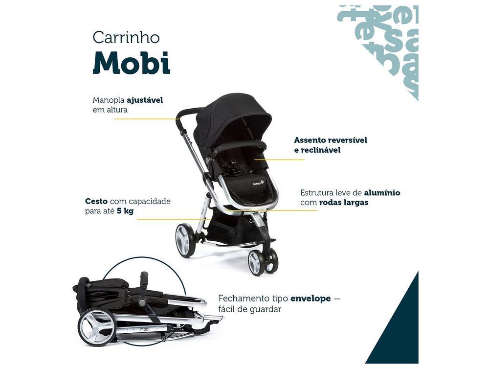 Carrinho de Bebê com Bebê Conforto Safety 1st TS Mobi Duo 3 Rodas até 15kg - 4