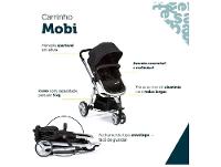 Carrinho de Bebê com Bebê Conforto Safety 1st TS Mobi Duo 3 Rodas até 15kg
