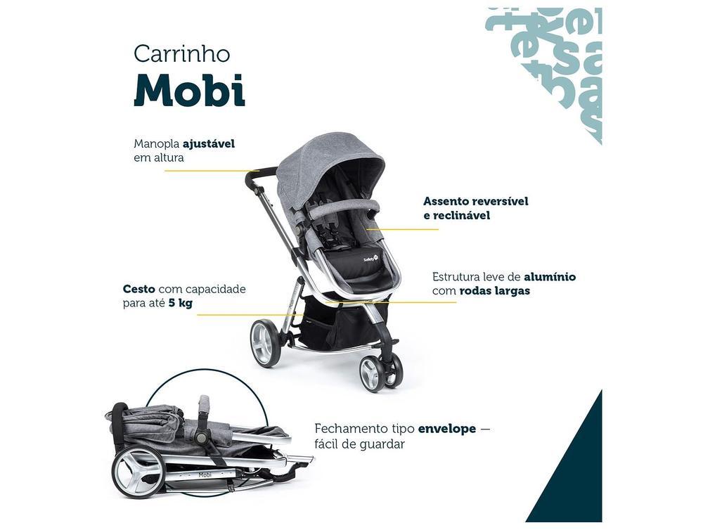 Carrinho de Bebê com Bebê Conforto Safety 1st TS Mobi Duo 3 Rodas até 15kg - 4