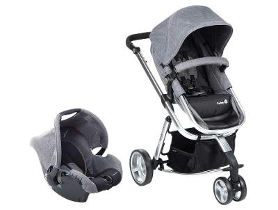 Carrinho de Bebê com Bebê Conforto Safety 1st TS Mobi Duo 3 Rodas até 15kg