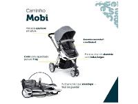 Carrinho de Bebê com Bebê Conforto Safety 1st TS Mobi Duo 3 Rodas até 15kg