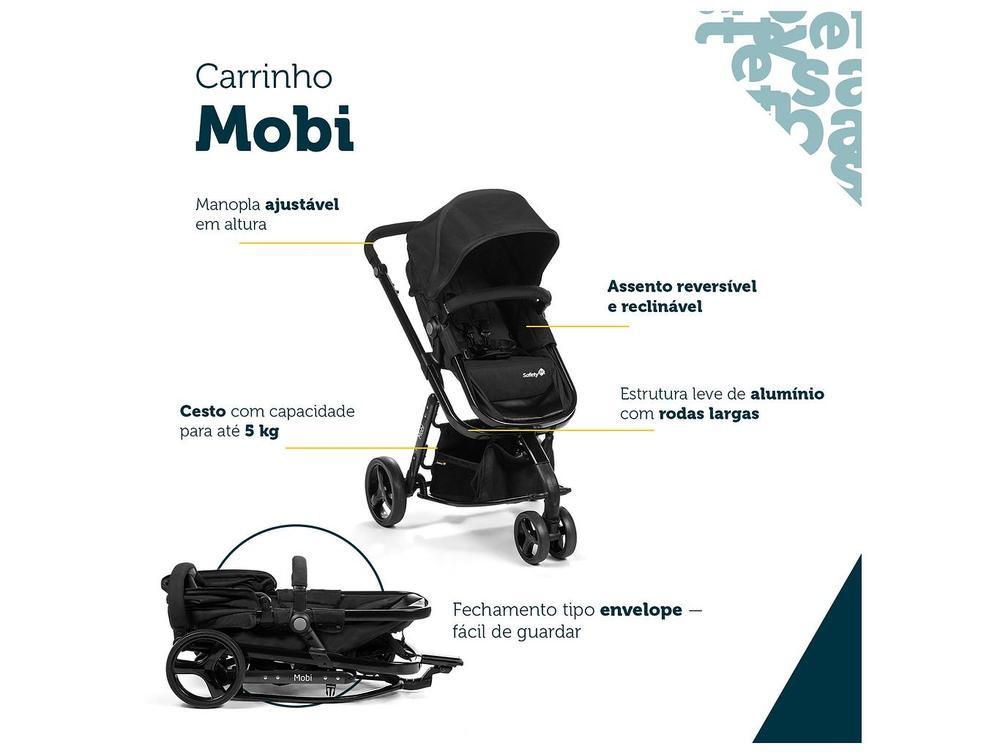 Carrinho de Bebê com Bebê Conforto Safety 1st TS Mobi Duo 3 Rodas até 15kg - 4