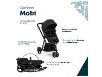 Carrinho de Bebê com Bebê Conforto Safety 1st TS Mobi Duo 3 Rodas até 15kg