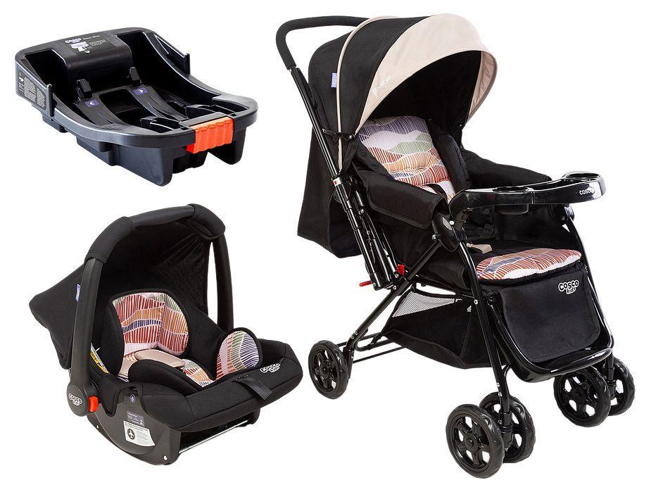 Carrinho de Bebê com Bebê Conforto Cosco Kids Reverse Trio até 15kg - 1